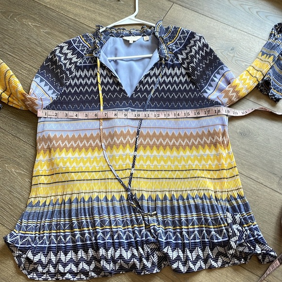 Ted Baker London Deliie Geo Print Blouson Sleeve Top - Picture 8 of 16